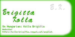 brigitta kolla business card